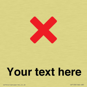 Custom plain background, red cross sign